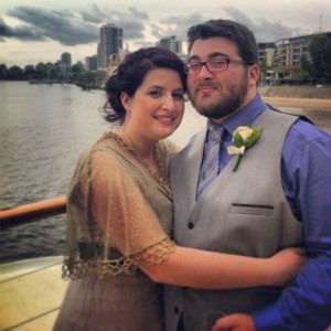 Anne and Jackson
married on board the Kookaburra Queen II by
Jennifer Cram, Brisbane Marriage Celebrant