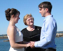 Hannah and Ben at Norfolk point - Jennifer
Cram, Marriage Celebrant