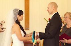 Lin and
Zak who held their elopement ceremony in the
Pioneer Wedding Chapel